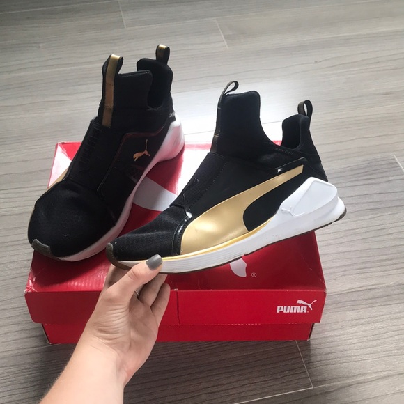 puma fierce black and gold